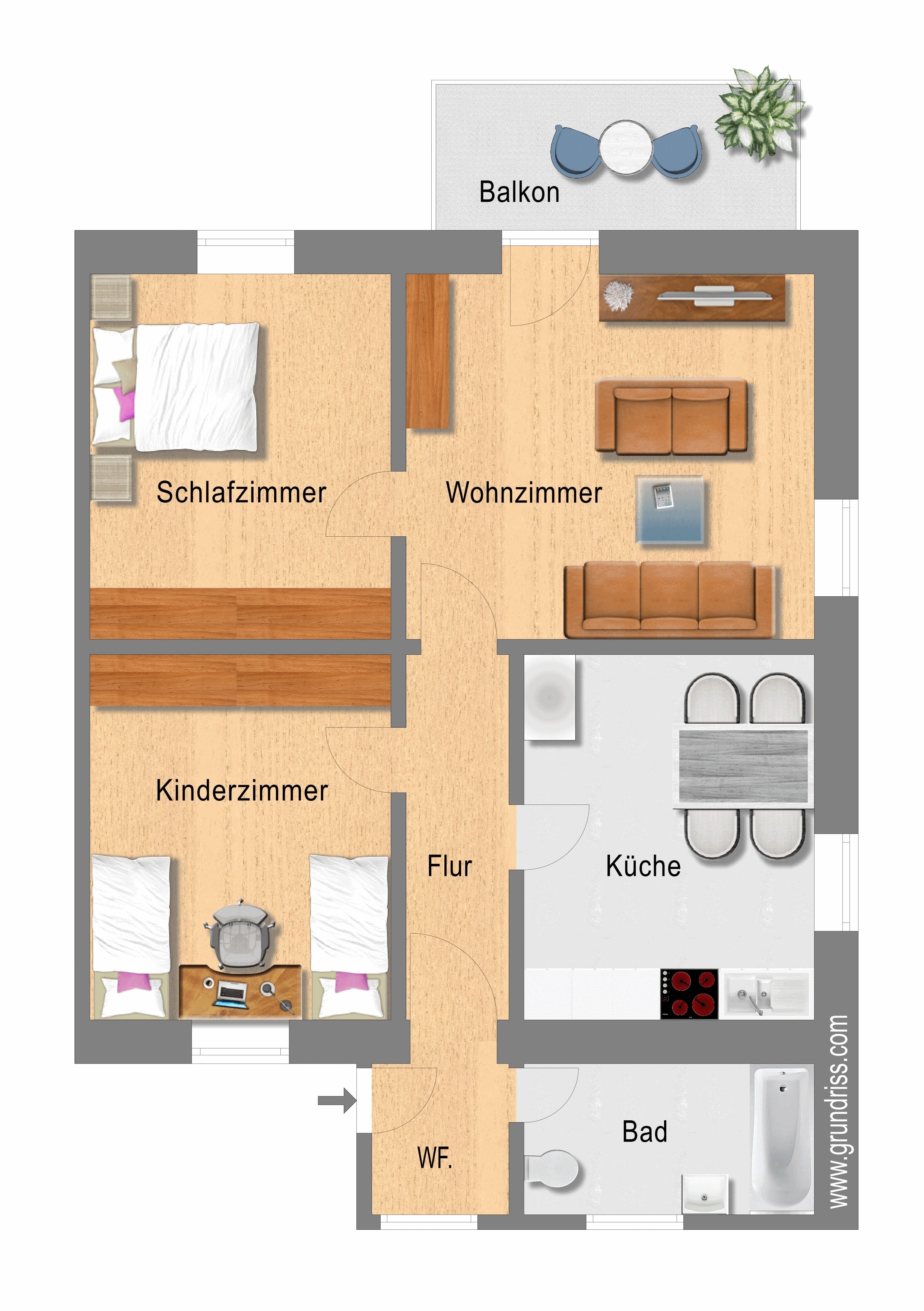 Wohnung zum Kauf 240.000 € 3 Zimmer 80,3 m²<br/>Wohnfläche 1.<br/>Geschoss Hauingen Lörrach 79541