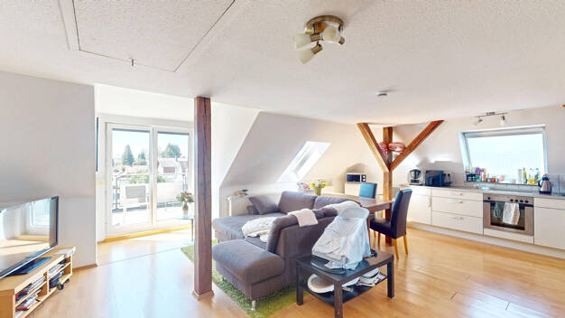Wohnung zum Kauf 235.000 € 2 Zimmer 55,5 m² Dachgeschoss, 2. Geschoss Innenstadt Ravensburg 88212