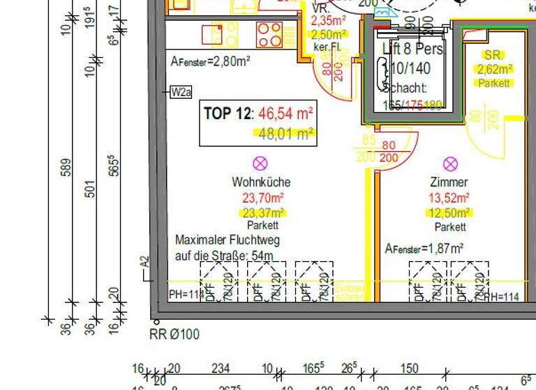 Wohnung zum Kauf 237.354 € 2 Zimmer 46,5 m² 3. Geschoss Wien,Floridsdorf 1210