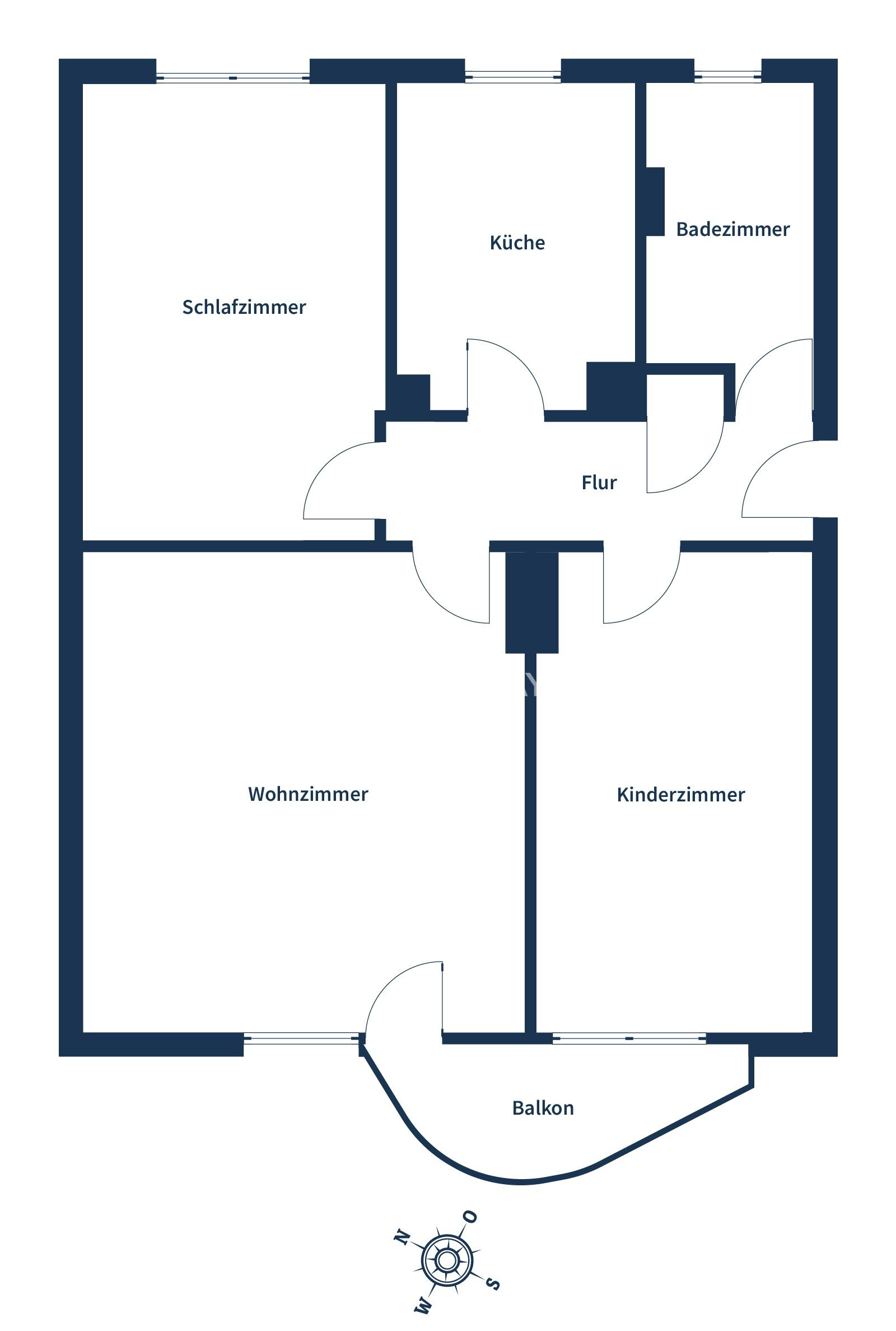 Wohnung zum Kauf 355.000 € 3 Zimmer 70 m²<br/>Wohnfläche 1.<br/>Geschoss Kapellplatzviertel Darmstadt 64283