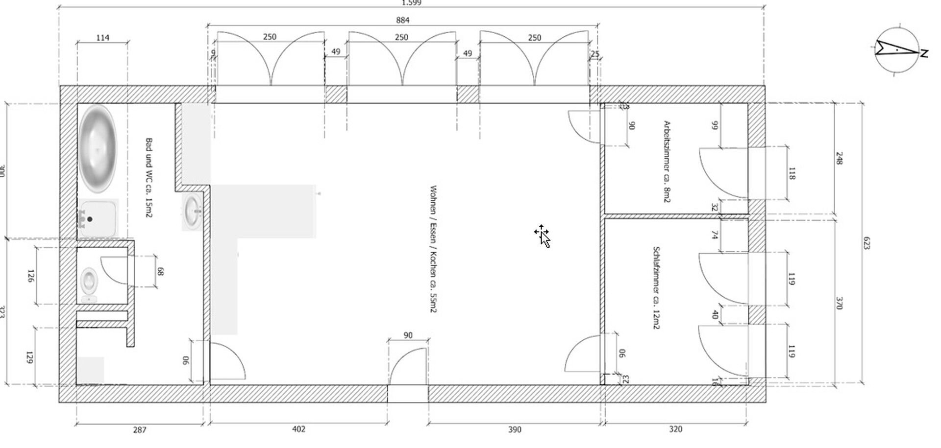 Wohnung zum Kauf provisionsfrei 355.555 € 3 Zimmer 86 m²<br/>Wohnfläche 1.<br/>Geschoss Langenhorn Hamburg 22419