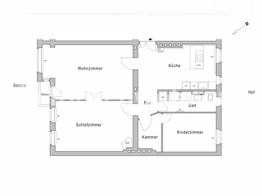 Wohnung zur Miete Tauschwohnung 800 € 3 Zimmer 100 m² 3. Geschoss Kreuzberg Berlin 10997
