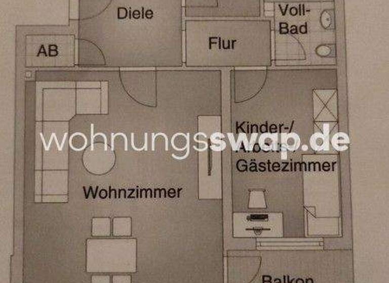 Studio zur Miete Tauschwohnung 1.150 € 3 Zimmer 76 m² 1. Geschoss Horn Hamburg 22119