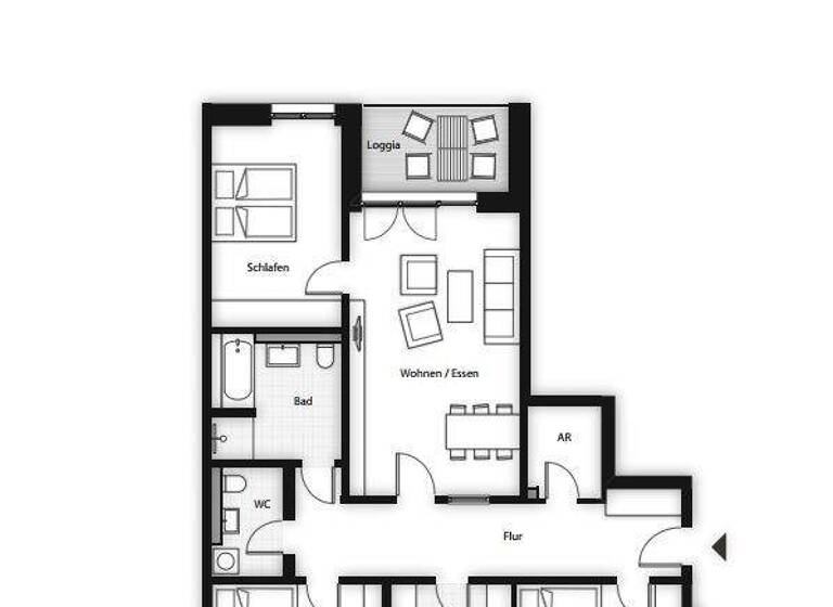 Wohnung zur Miete 1.465 € 4 Zimmer 112,7 m² 1. Geschoss Nürnberger Straße 6 Herzo Base Herzogenauchrach 91074