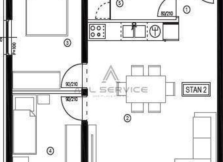 Wohnung zum Kauf 255.900 € 2 Zimmer 54 m² Kastel Luksic, Kastela Kastela