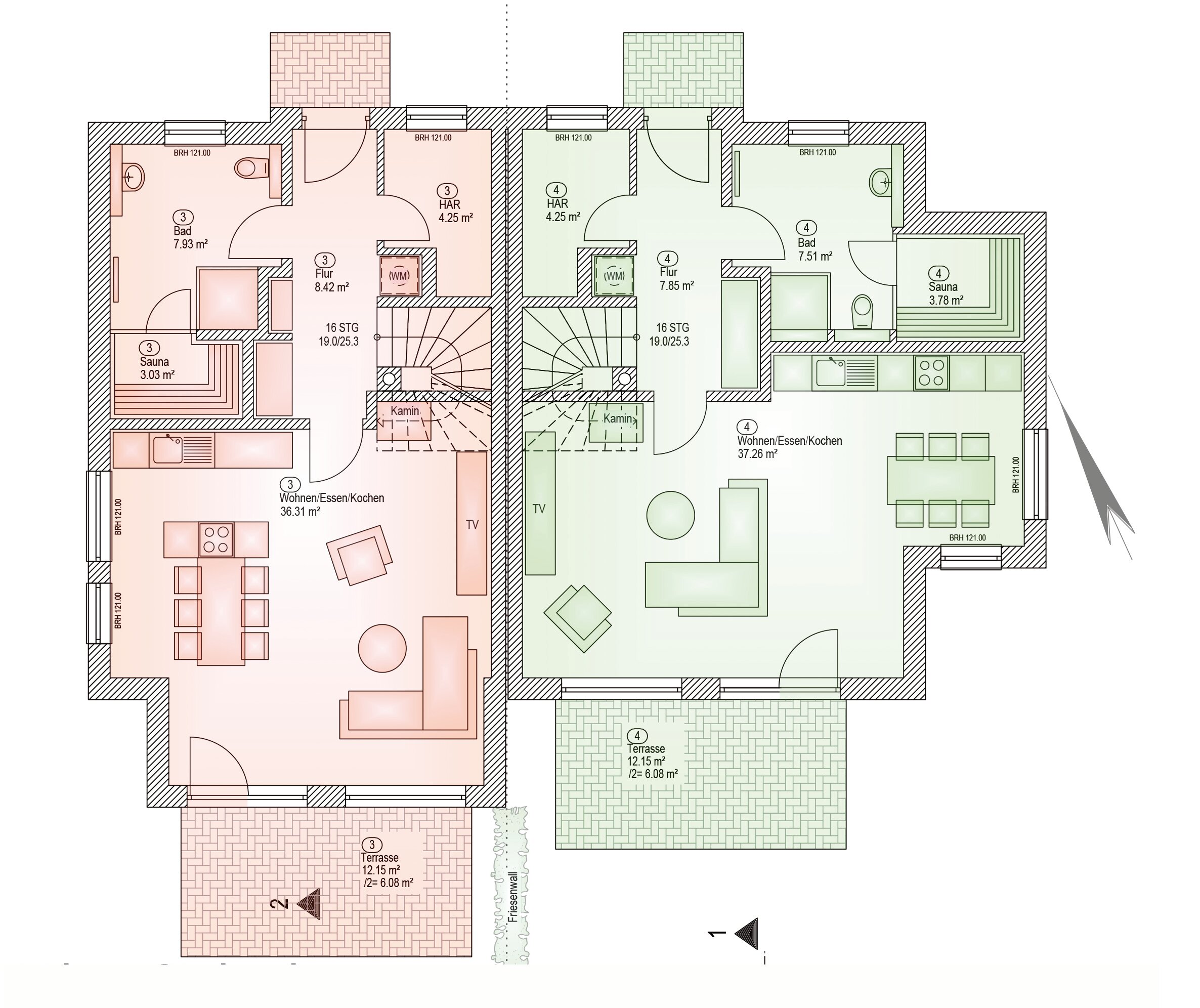 Doppelhaushälfte zum Kauf 875.000 € 5 Zimmer 130 m²<br/>Wohnfläche 658 m²<br/>Grundstück Seebad Bansin Heringsdorf 17429