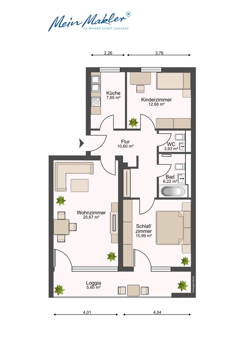 Wohnung zum Kauf 549.000 € 3 Zimmer 84,5 m²<br/>Wohnfläche 4.<br/>Geschoss Ismaning Ismaning 85737