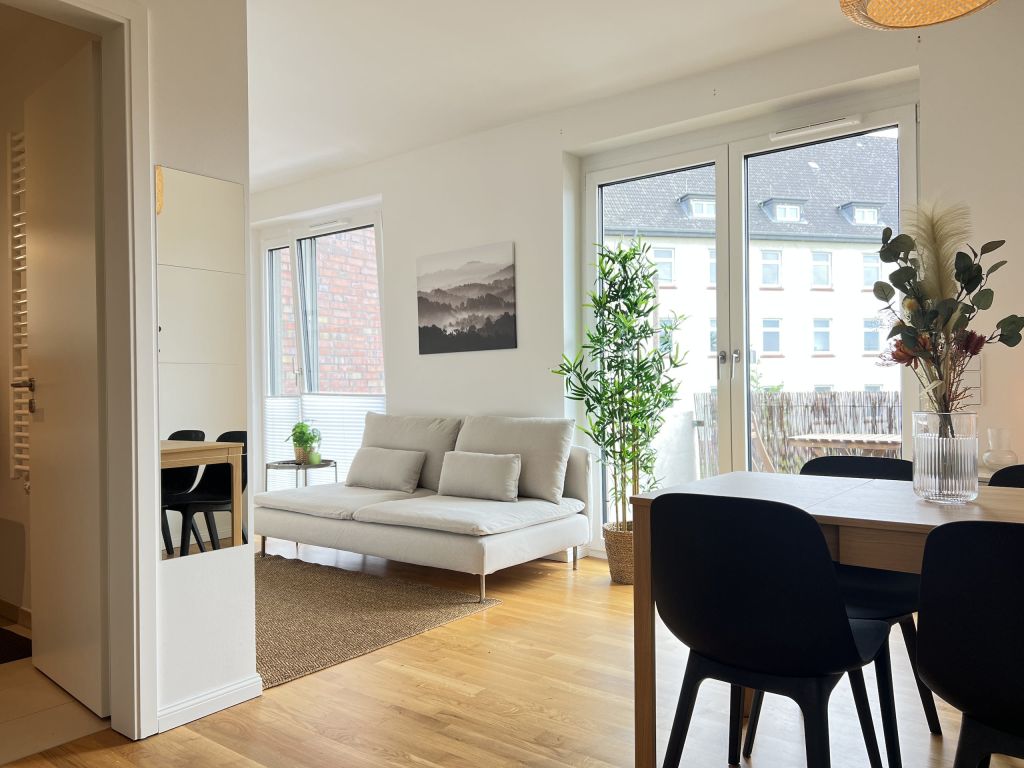 Wohnung zur Miete Wohnen auf Zeit 3.500 € 1 Zimmer 44 m²<br/>Wohnfläche 02.01.2025<br/>Verfügbarkeit Kuehnbachring Jenfeld Hamburg 22045