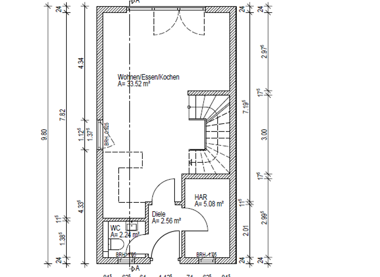Doppelhaushälfte zum Kauf - Erstbezug provisionsfrei 399.000 € 4 Zimmer 115,3 m² 224 m² Grundstück Münzenberg 35516