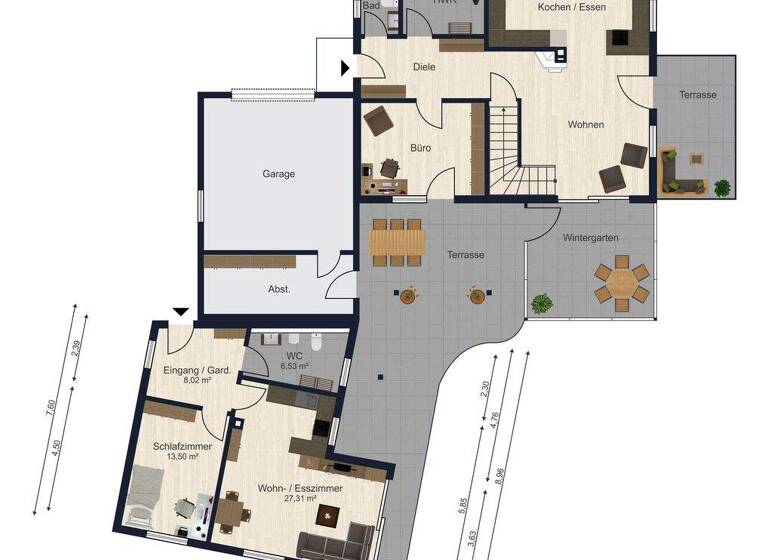 Einfamilienhaus zum Kauf 897.000 € 9 Zimmer 250 m² 772 m² Grundstück Mausham Bayerbach 84092