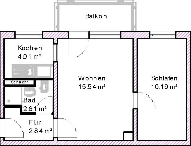 Wohnung zur Miete 299 € 2 Zimmer 37,4 m²<br/>Wohnfläche 4.<br/>Geschoss 01.02.2025<br/>Verfügbarkeit Schmidtstraße 8 Nicolaiplatz Magdeburg 39124