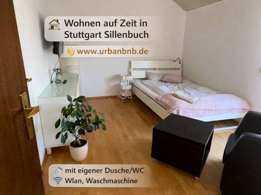 Studio zur Miete auf Zeit 670 € 1 Zimmer 35 m² frei ab 30.11.2026 Fridingerstrasse 0 Sillenbuch Stuttgart Sillenbuch 70619