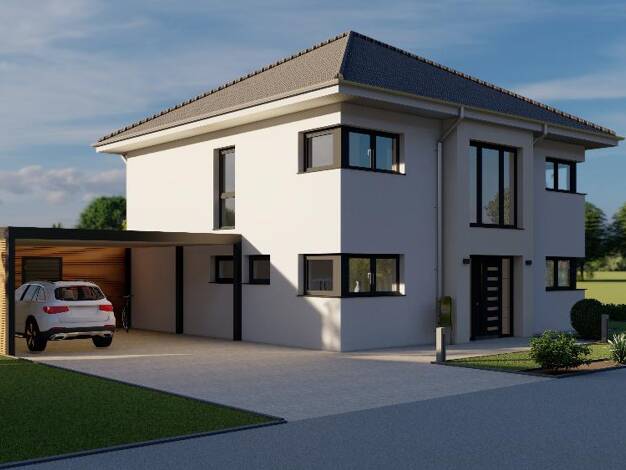 Haus zum Kauf - Erstbezug 455.500 € 5 Zimmer 160 m² 575 m² Grundstück Eidinghausen Bad Oeynhausen 32545