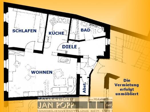 Wohnung zur Miete 301 € 2 Zimmer 71,7 m² 1. Geschoss Greiz Greiz 07973