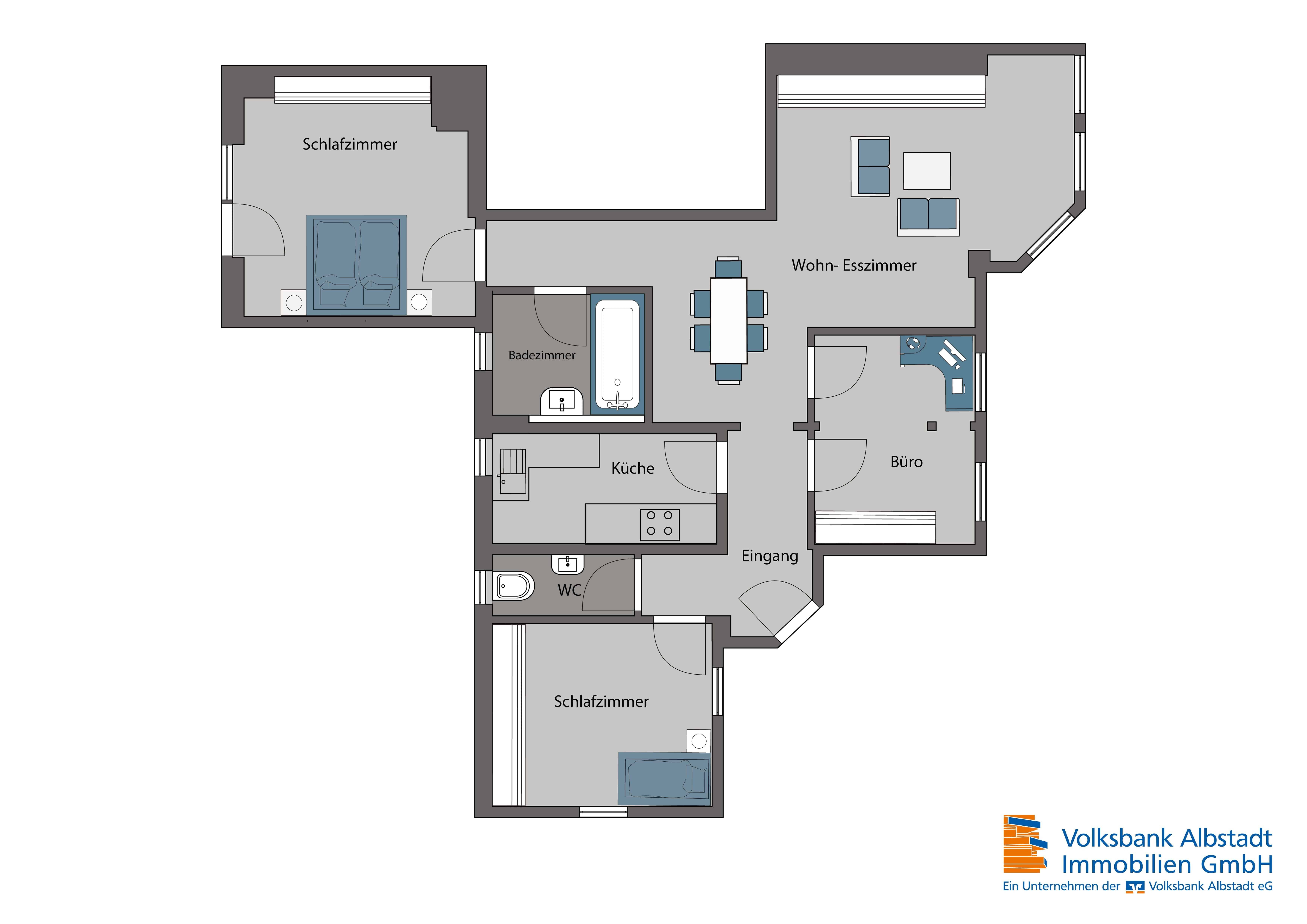 Wohnung zum Kauf 150.000 € 4 Zimmer 76,6 m²<br/>Wohnfläche Pfeffingen Albstadt 72459