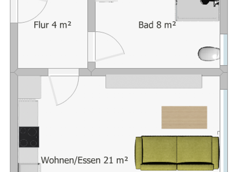 Wohnung zum Kauf 272.000 € 2 Zimmer 51 m²<br/>Wohnfläche Wörth Wörth a.d.Isar-Wörth 84109