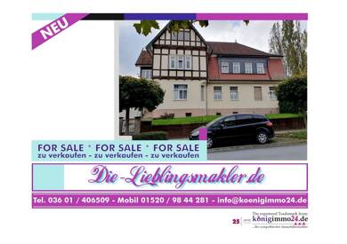 Mehrfamilienhaus zum Kauf als Kapitalanlage geeignet 179.900 € 11 Zimmer 300 m² 896 m² Grundstück Bleicherode Bleicherode 99752