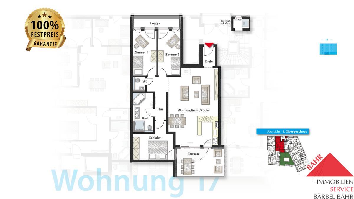 Wohnung zum Kauf provisionsfrei 699.000 € 4 Zimmer 106 m²<br/>Wohnfläche Unterstadt / Galgenberg Böblingen 71034