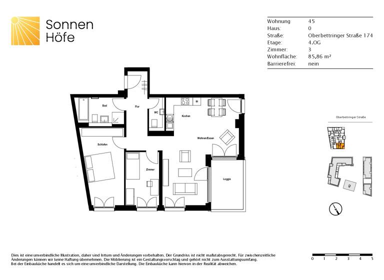 Wohnung zur Miete 1.125 € 3 Zimmer 85,9 m²<br/>Wohnfläche 4.<br/>Geschoss 01.06.2025<br/>Verfügbarkeit Oberbettringer Straße 174 Schwäbisch Gmünd Schwäbisch Gmünd 73525