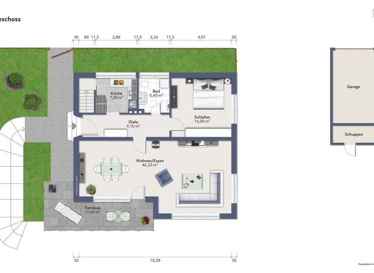 Einfamilienhaus zum Kauf 449.000 € 3 Zimmer 142 m² 834 m² Grundstück Thomasberg Königswinter 53639