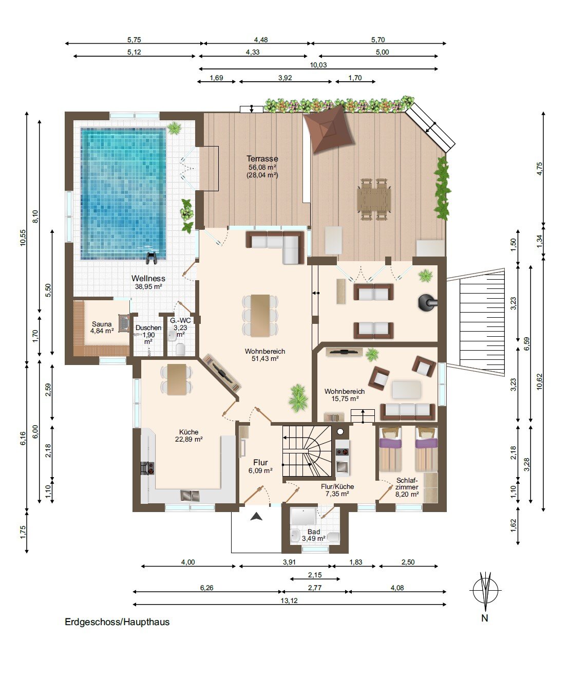 Einfamilienhaus zum Kauf 1.599.000 € 11 Zimmer 417,4 m²<br/>Wohnfläche 2.500 m²<br/>Grundstück Machern Machern 04827