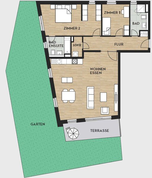 Wohnung zur Miete 1.299 € 3 Zimmer 115,9 m²<br/>Wohnfläche 01.03.2025<br/>Verfügbarkeit Kohlensiepenstraße 38 Schüren-Alt Dortmund-Schüren 44269