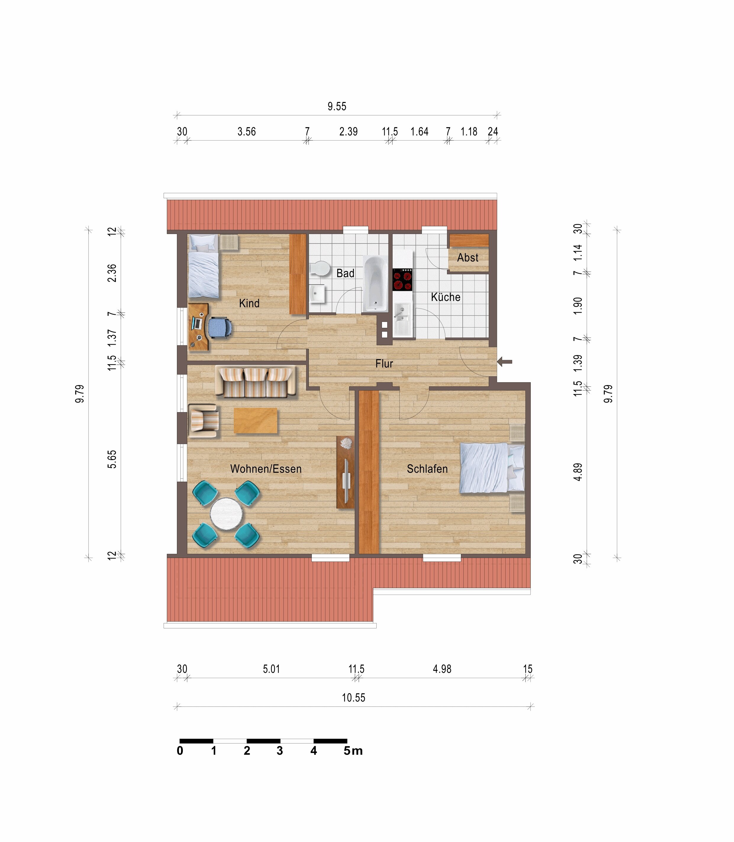 Wohnung zum Kauf als Kapitalanlage geeignet 103.700 € 3 Zimmer 74 m²<br/>Wohnfläche Herford-Stadt Herford 32049