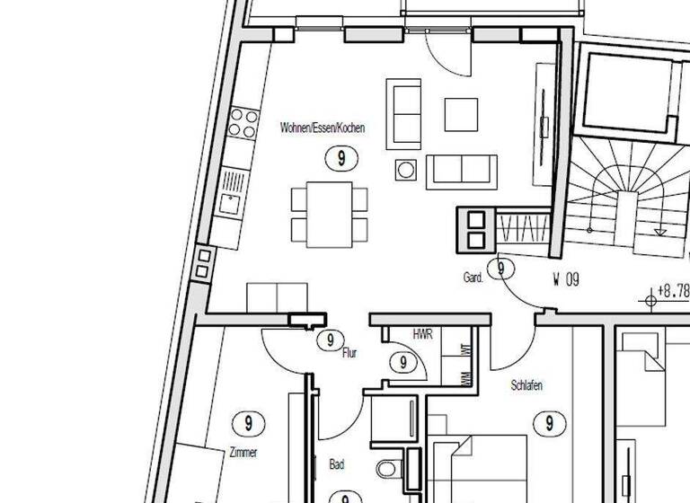 Wohnung zum Kauf provisionsfrei 385.000 € 3 Zimmer 77 m² 3. Geschoss frei ab 01.10.2026 Stadelmannstraße 31 Innenstadt Aschaffenburg 63739