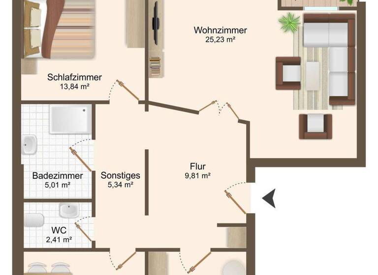 Wohnung zum Kauf 129.000 € 3 Zimmer 92 m² 5. Geschoss frei ab sofort An den Sieben Teichen 5 Wernigerode 38855