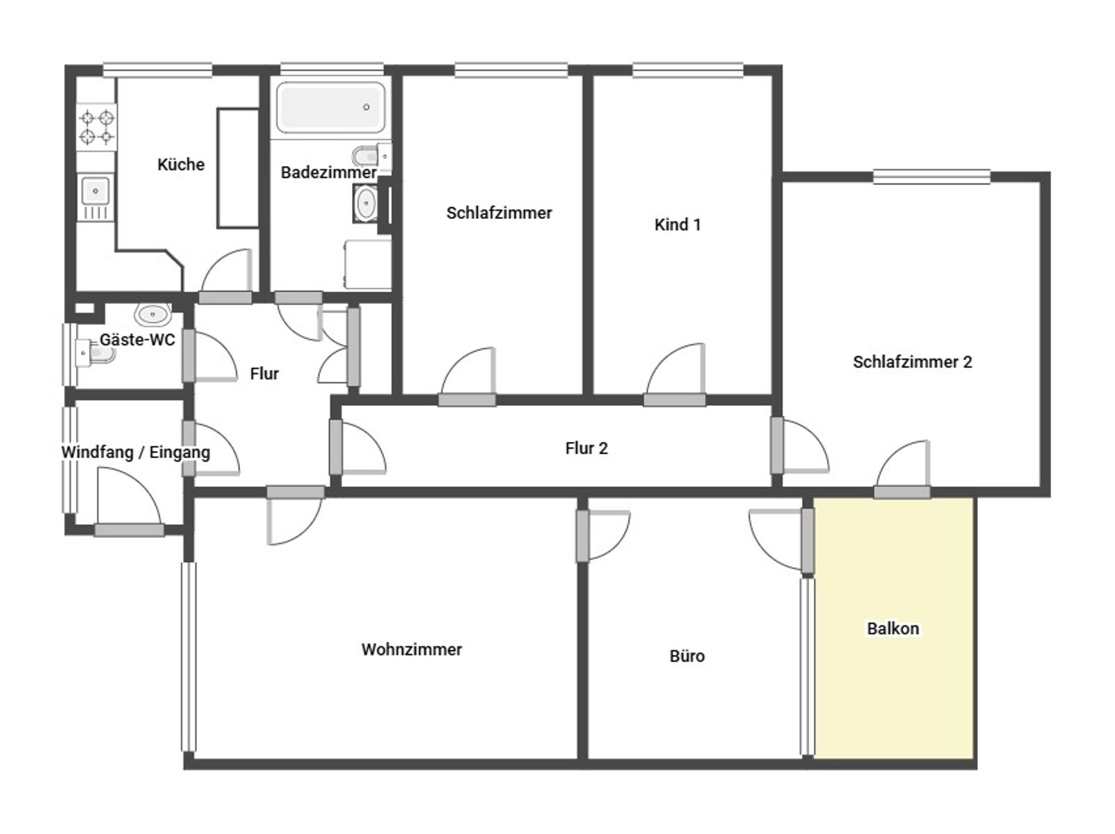 Wohnung zum Kauf 240.000 € 5 Zimmer 96 m²<br/>Wohnfläche 6.<br/>Geschoss Groß-Buchholz Hannover 30627