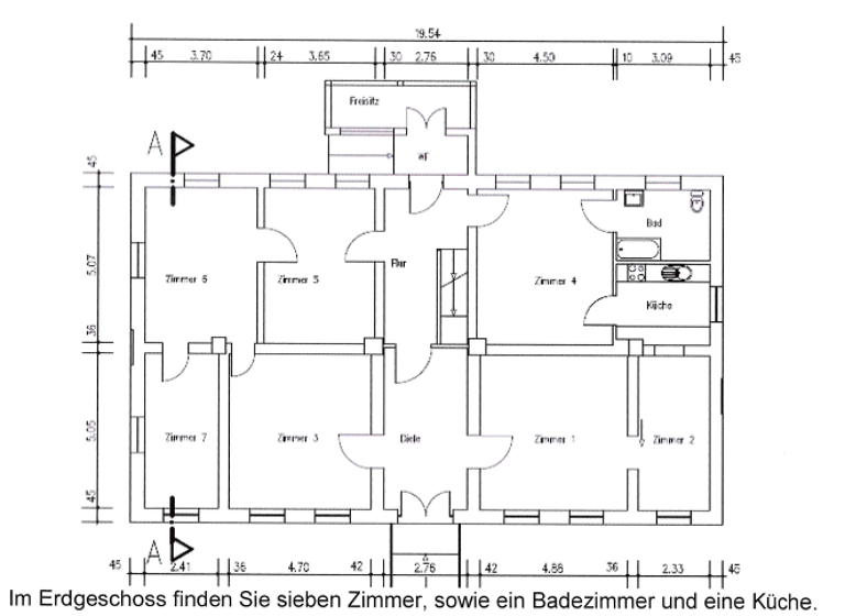 Haus zur Miete 2.700 € 23 Zimmer 640 m² 2.500 m² Grundstück Hauptstr. 35 Spandau Berlin 13591