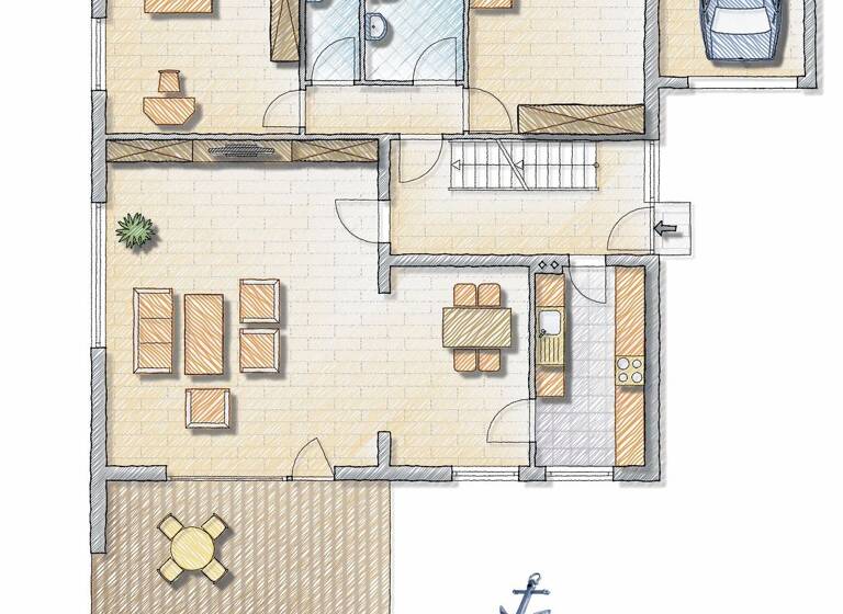 Mehrfamilienhaus zum Kauf 374.000 € 7 Zimmer 208,2 m² 855 m² Grundstück frei ab sofort Neukirchen 23779