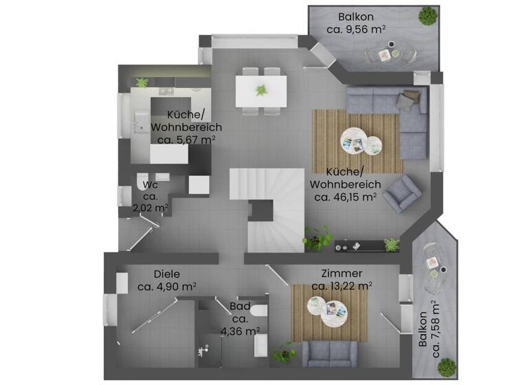 Maisonette zum Kauf 870.000 € 4 Zimmer 150 m² 1. Geschoss Heimstetten Kirchheim 85551