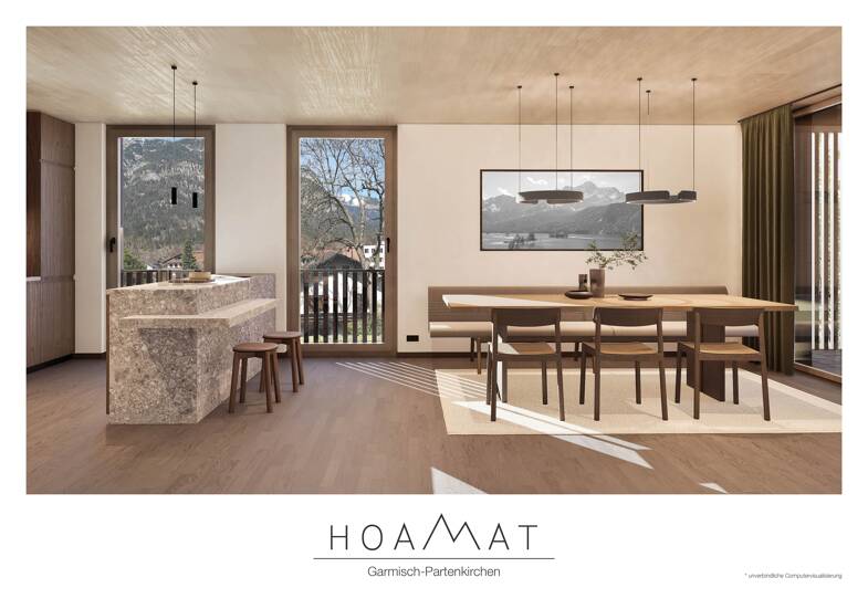 Wohnung zum Kauf provisionsfrei 1.386.000 € 4 Zimmer 109,4 m² Achenfeldstraße 15 Garmisch Garmisch-Partenkirchen 82467
