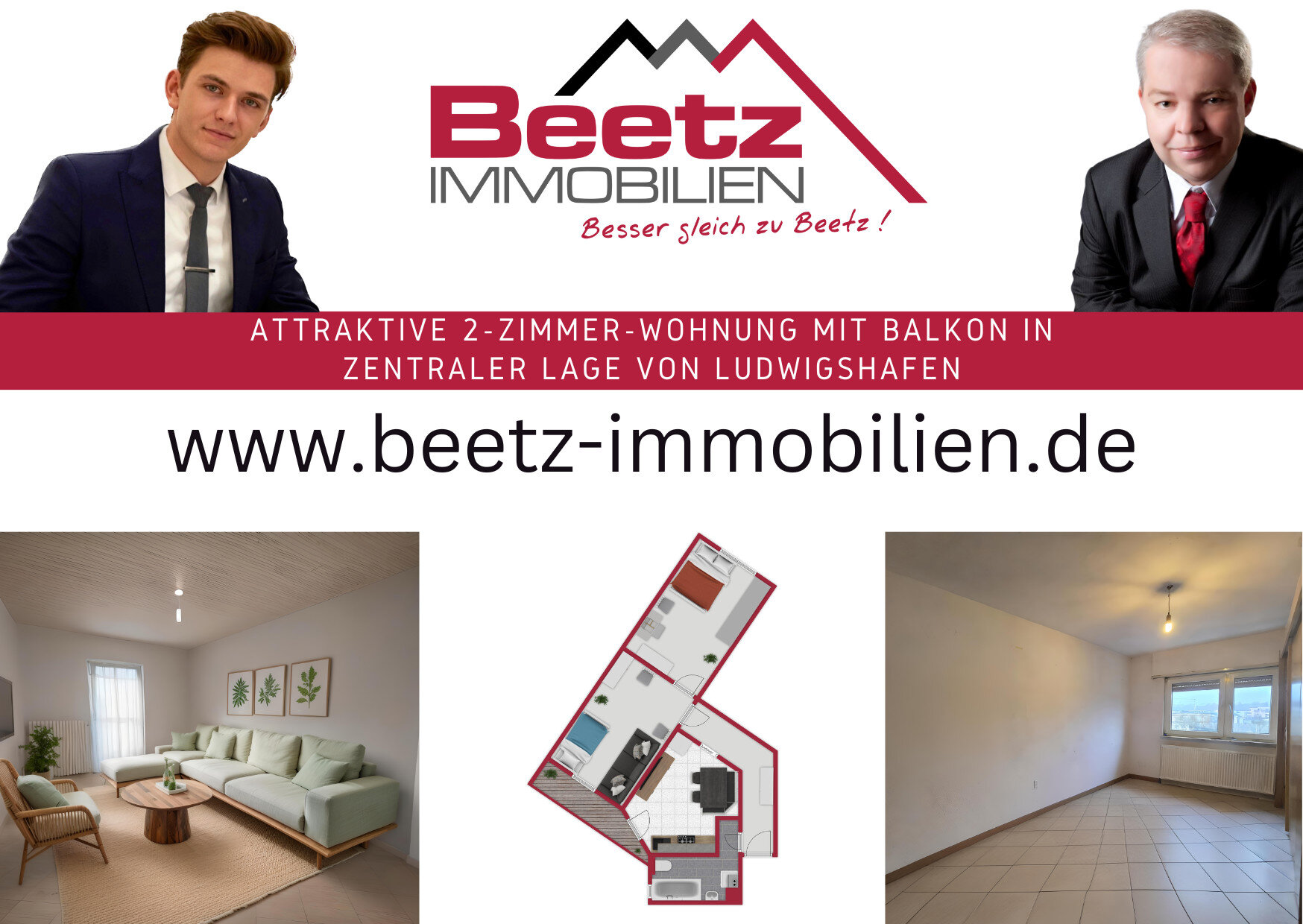 Wohnung zum Kauf 149.000 € 2 Zimmer 55 m²<br/>Wohnfläche 3.<br/>Geschoss Süd / Stadtbezirk 123 Ludwigshafen am Rhein 67061