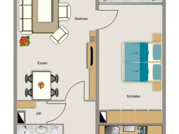 Wohnung zur Miete nur mit Wohnberechtigungsschein 352 € 2,5 Zimmer 59,7 m² 1. Geschoss Einsteinstraße 9 Methler Kamen 59174