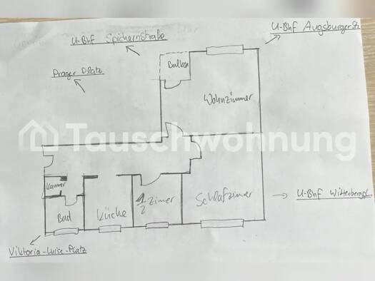 Wohnung zur Miete Tauschwohnung 540 € 2,5 Zimmer 71 m² 4. Geschoss Westend Berlin 10777