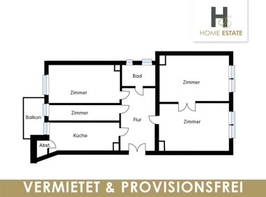 Wohnung zum Kauf provisionsfrei 319.000 € 4 Zimmer 91 m² 1. Geschoss Hardenbergstraße 52 Südvorstadt Leipzig 04275