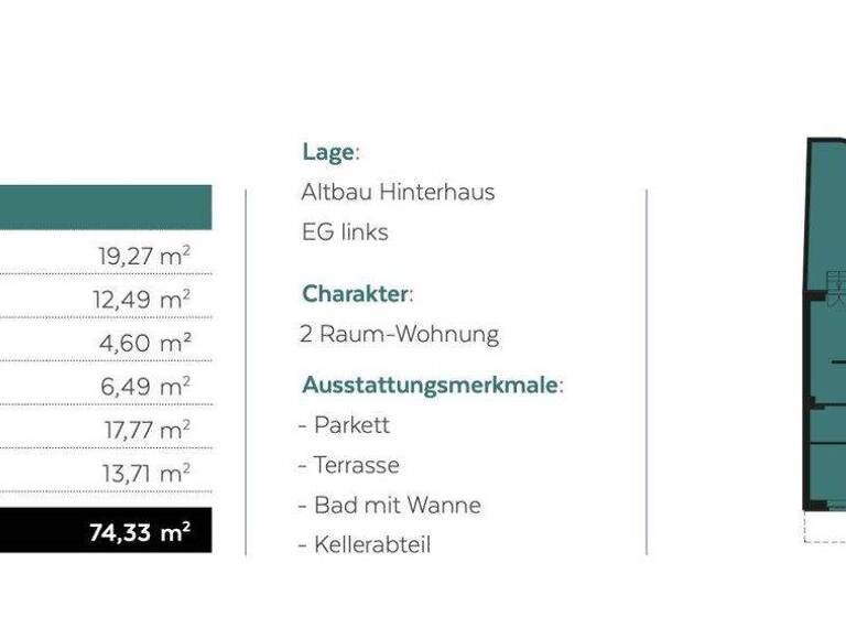 Wohnung zum Kauf - Erstbezug 341.500 € 2 Zimmer 74,3 m² frei ab 01.12.2026 August-Bebel-Straße 24 Innenstadt Halle 06108