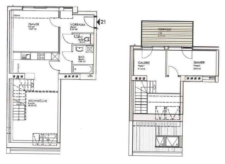 Wohnung zur Miete 1.196 € 3 Zimmer 74,8 m² Ruckergasse 20 Wien 1120