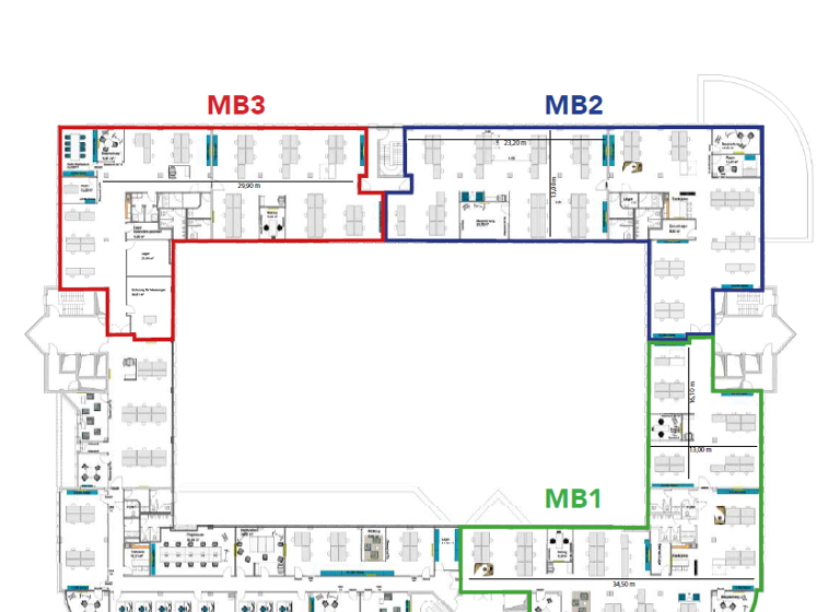 Büro-/Praxisfläche zur Miete provisionsfrei 12,50 € 605 m²<br/>Bürofläche Heinersdorf Berlin 13089