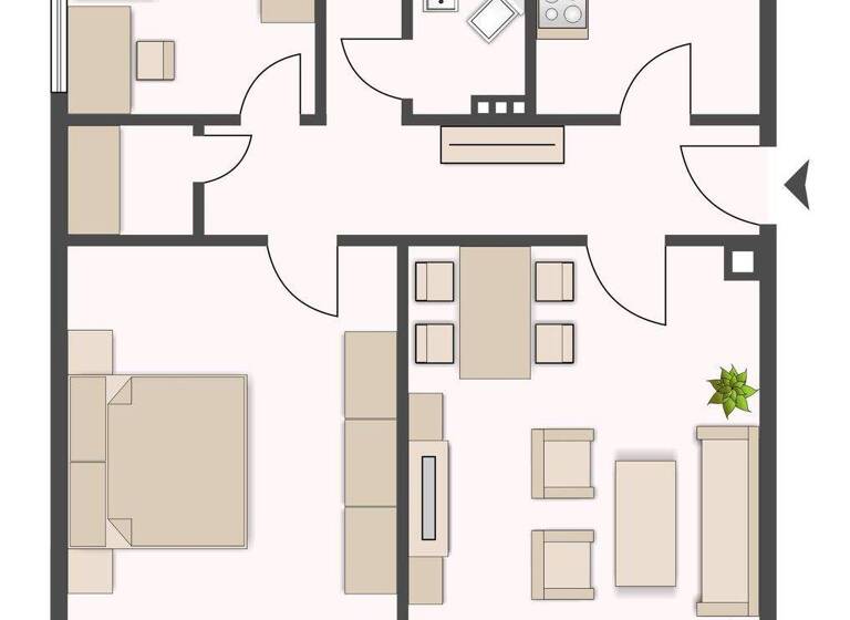 Wohnung zur Miete 468 € 2,5 Zimmer 67,5 m² 1. Geschoss Schwelmer Straße 35 Korbach 34497