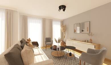Wohnung zum Kauf - Neubau provisionsfrei 769.900 € 4 Zimmer 128,3 m² 1. Geschoss Zum alten Sportplatz 25 Mitte Bensheim 64625