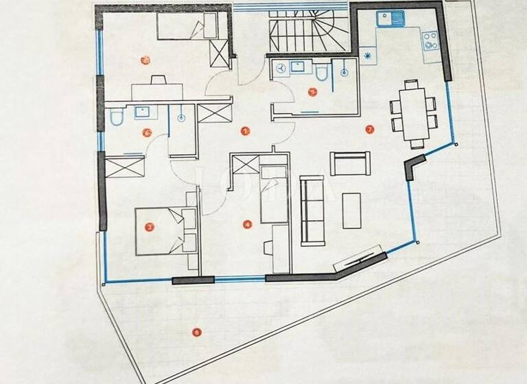 Wohnung zum Kauf 530.000 € 4 Zimmer 2. Geschoss Krk 51500