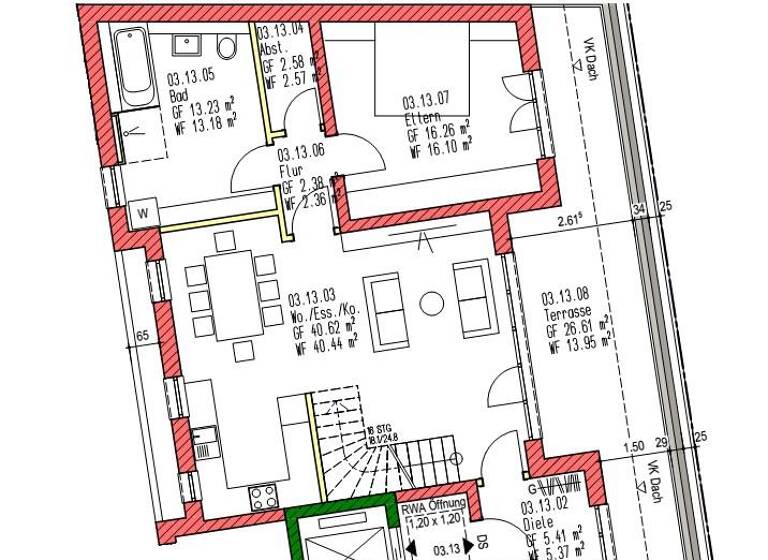 Maisonette zum Kauf provisionsfrei 878.000 € 5 Zimmer 149,5 m²<br/>Wohnfläche Dachgeschoss<br/>Geschoss Trier-Nord Trier 54292