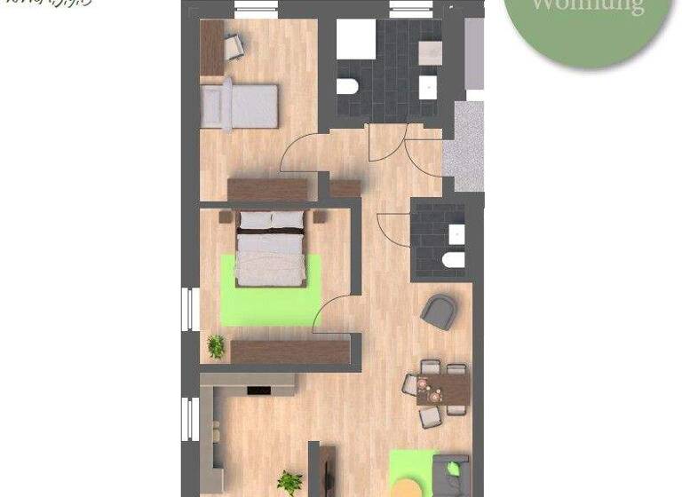 Wohnung zur Miete - Erstbezug 1.233 € 3 Zimmer 88,1 m² 2. Geschoss frei ab sofort Niedervellmar Vellmar 34246