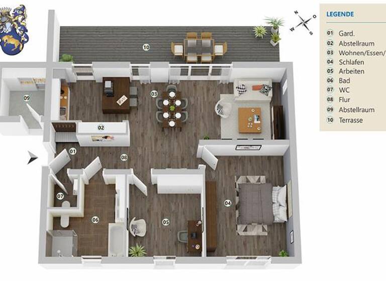 Wohnung zum Kauf - Erstbezug provisionsfrei 362.989 € 3 Zimmer 106,8 m² frei ab sofort Kues Bernkastel-Kues 54470