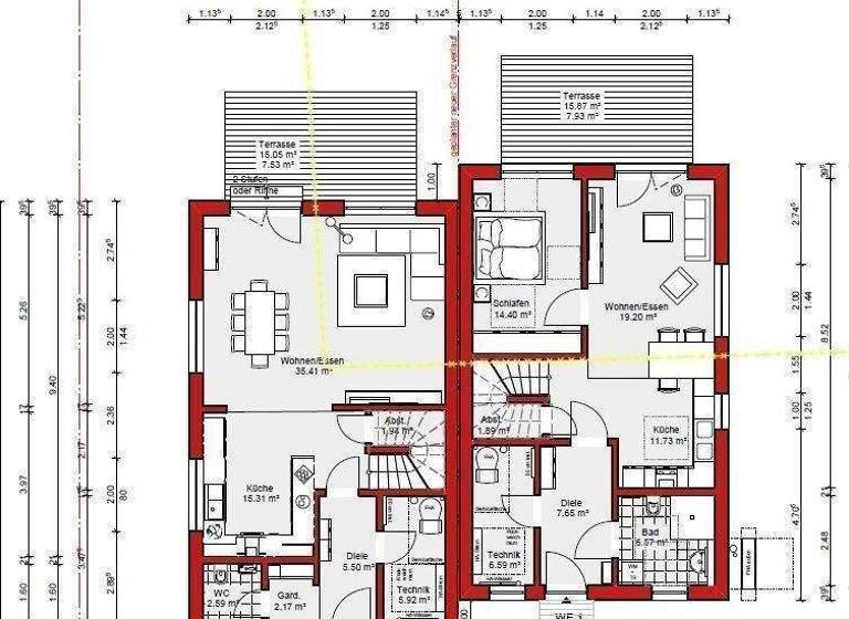 Doppelhaushälfte zur Miete - Erstbezug 2.000 € 4 Zimmer 140 m² 320 m² Grundstück frei ab sofort Winzenheim Bad Kreuznach 55545