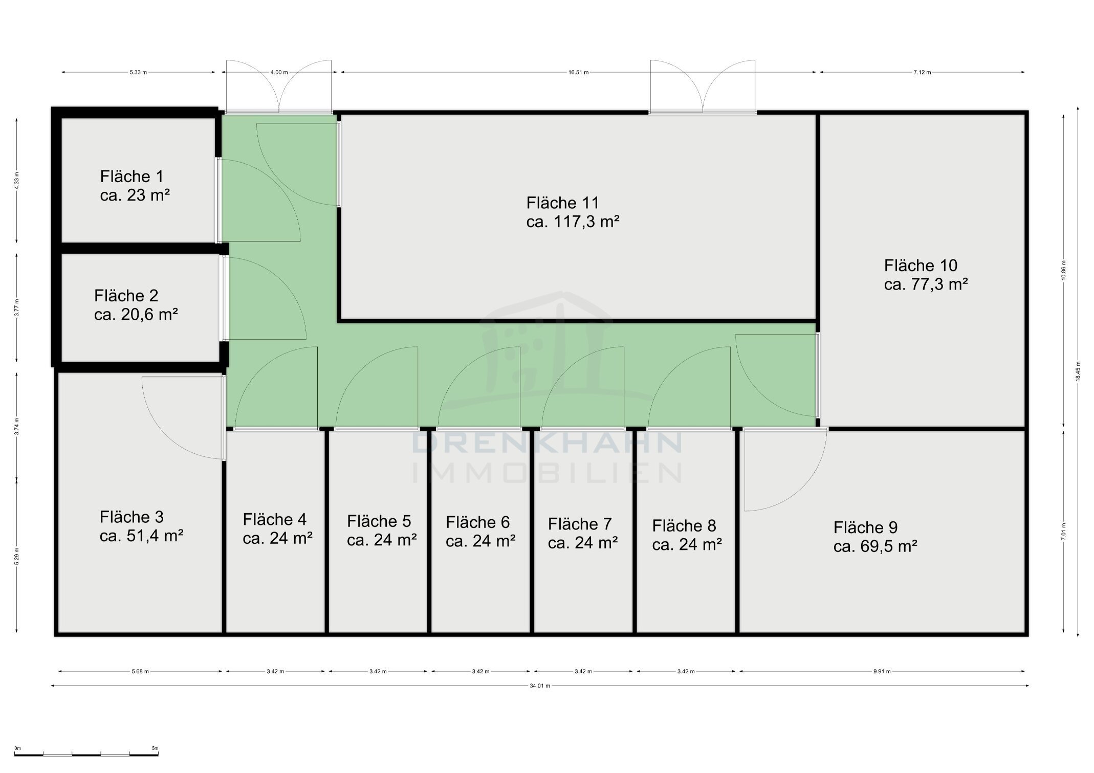 Lagerhalle zur Miete provisionsfrei 1,50 € 1.152 m²<br/>Lagerfläche Triebseer Vorstadt Stralsund 18437