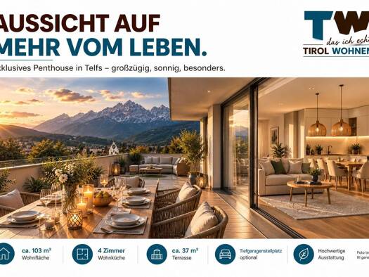 Penthouse zum Kauf 772.000 € 103 m² Telfs 6410